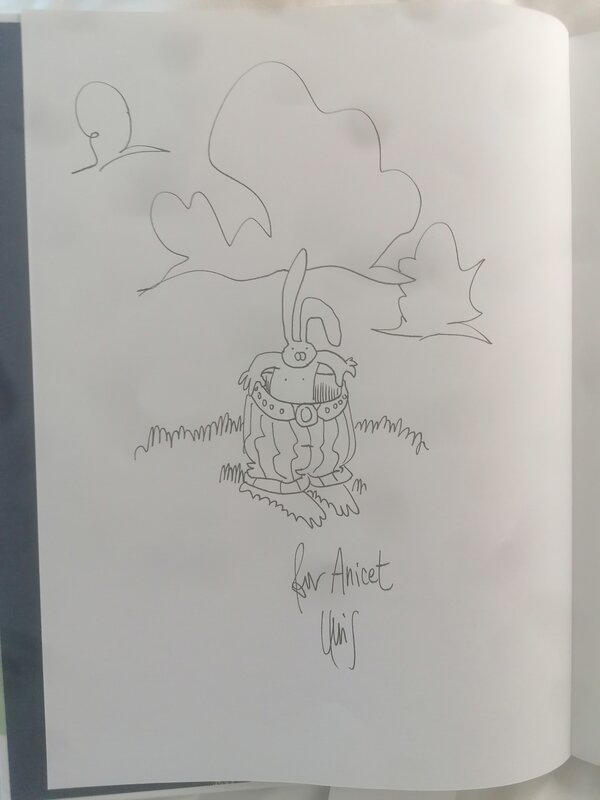 Lewis Trondheim, Dédicace lapinot par toutatis - Sketch