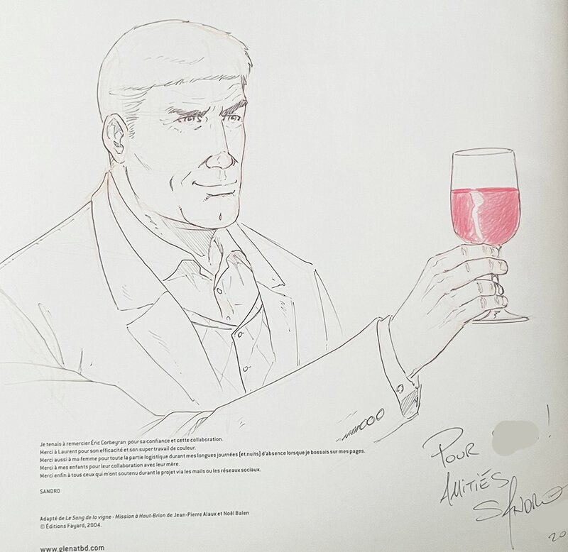 Sandro, Eric Corbeyran, Le Sang de la vigne (tome ) - Sketch