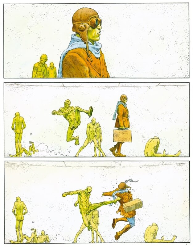 Moebius, Arzach, Fascicule 3 (ARZAK) - Planche 4 - Planche originale