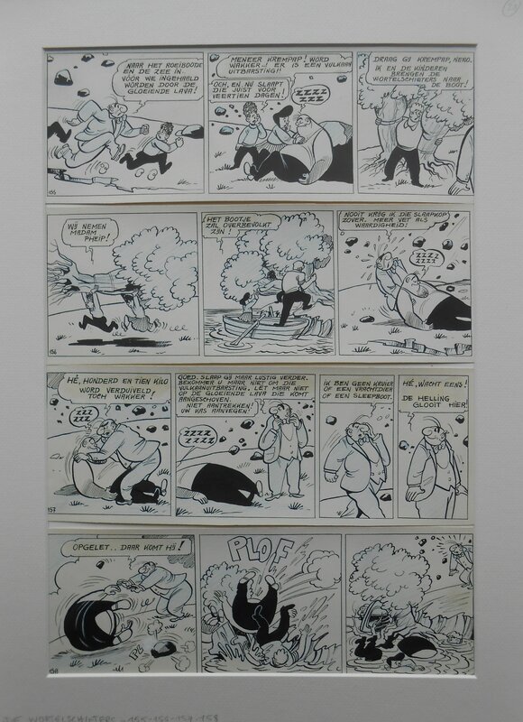 Marc Sleen, Nero - De wortelschieters -1956 - Planche originale