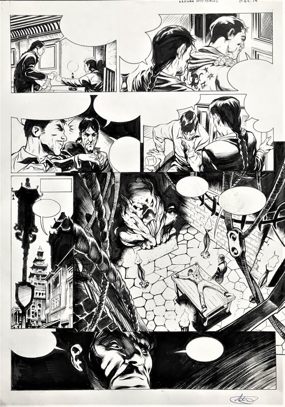 Manuel Garcia, Arkham Mysteries t 1 pl 16 - Comic Strip