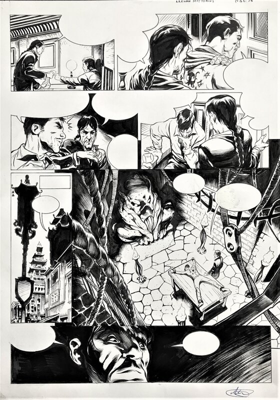 Manuel Garcia, Arkham Mysteries t 1 pl 16 - Planche originale