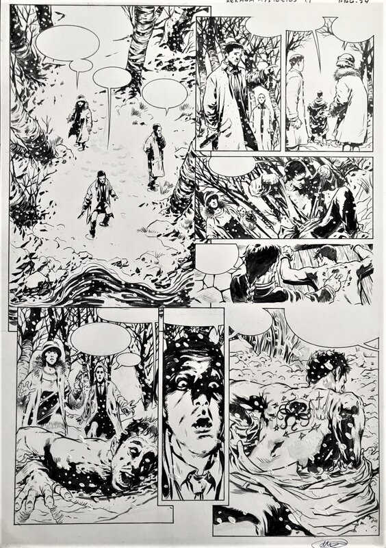 Manuel Garcia, Arkham Mysteries t 1 pl 54  planche de fin - Planche originale