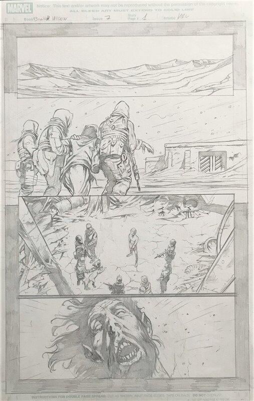 Manuel Garcia, Black Widow vol 7 pl 1 - Original art