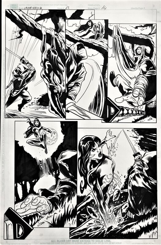 Manuel Garcia, Vampirella vol 12 pl 14 - Planche originale