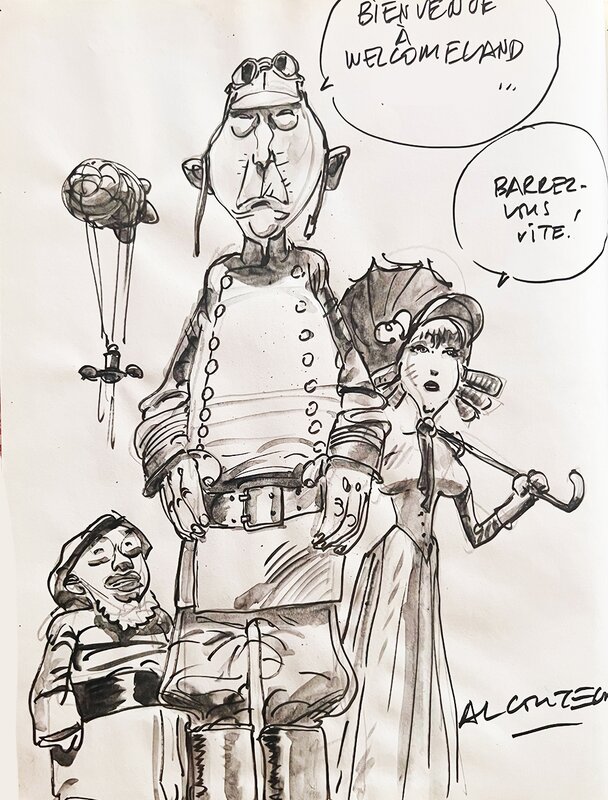 Al Coutelis, Tronchet, Welcome Land (tome 2) - Sketch