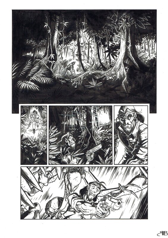 En vente - Romain Baudy, Space Connexion-Alien traficante-Page 6 - Planche originale