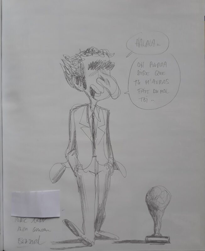 Raymond Domenech by Guillaume Bouzard - Sketch