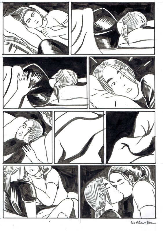 En vente - Elizabeth Holleville, Tendresse au féminin - Immonde - page 134 - Planche originale