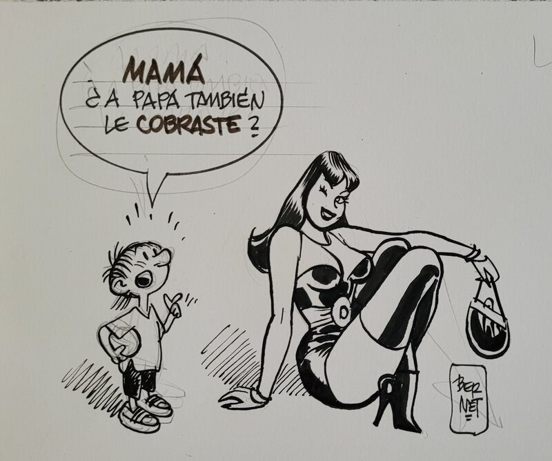 Claire DE NUIT by Jordi Bernet - Original Illustration