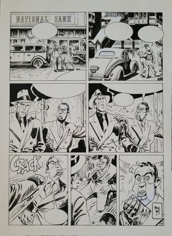 Torpedo par Jordi Bernet - Planche originale