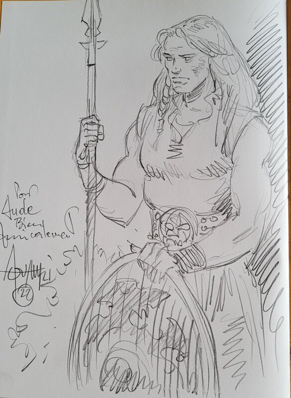 Dédicace de Aouamri dans Saga Valta tome 3 - Sketch