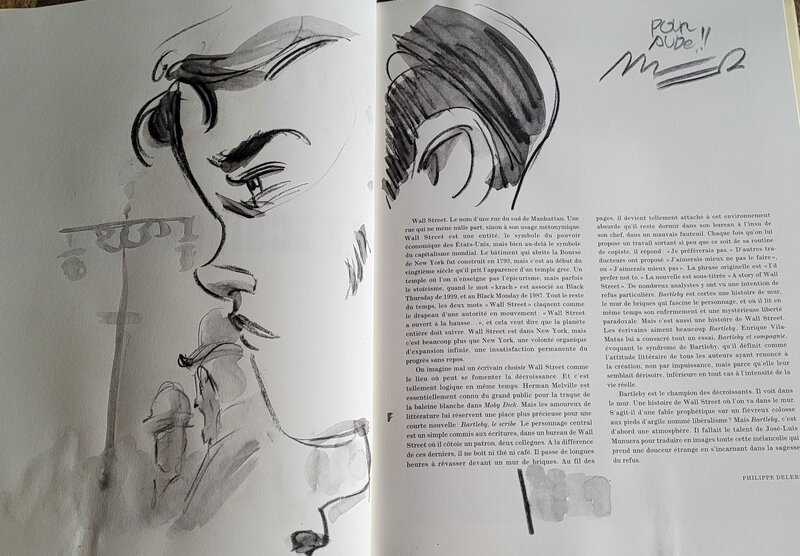 Dédicace de Munuera dans Bartleby, le scribe - Dédicace