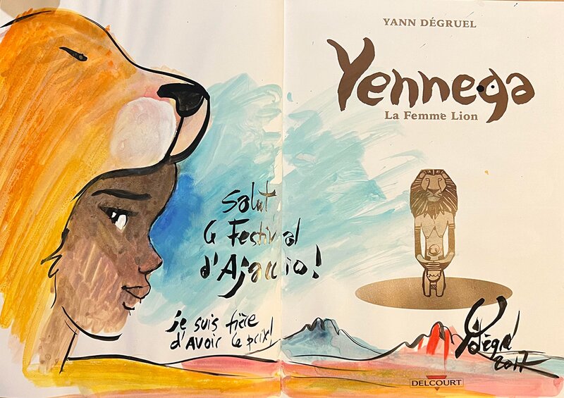 Yennega par Yann Dégruel - Dédicace