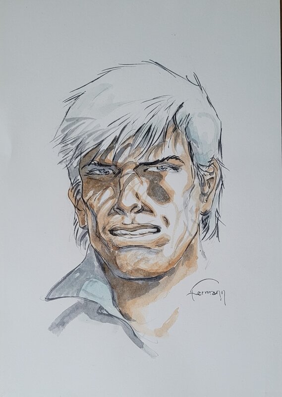 Bernard PRINCE par Hermann - Illustration originale