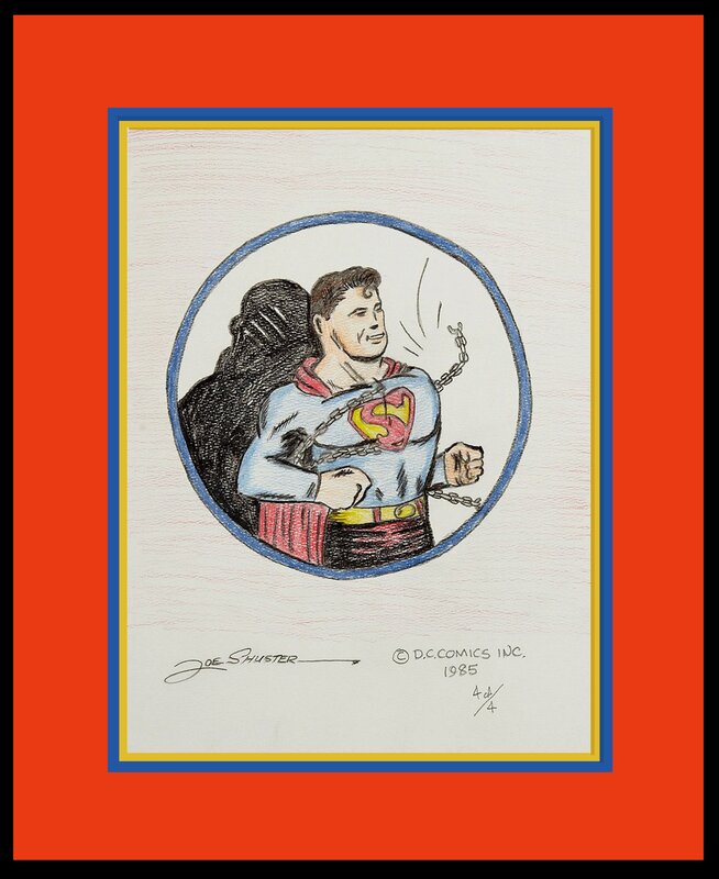 Joe Shuster Superman Commission 1985 San Diego CC - Original Illustration