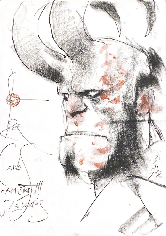 Hellboy par Stéphane Levallois - Dédicace