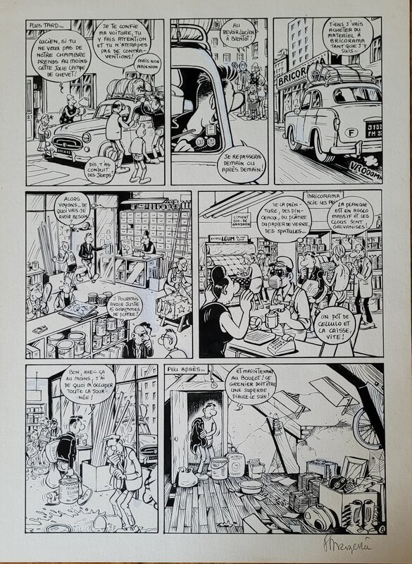 Lucien par Frank Margerin - Planche originale