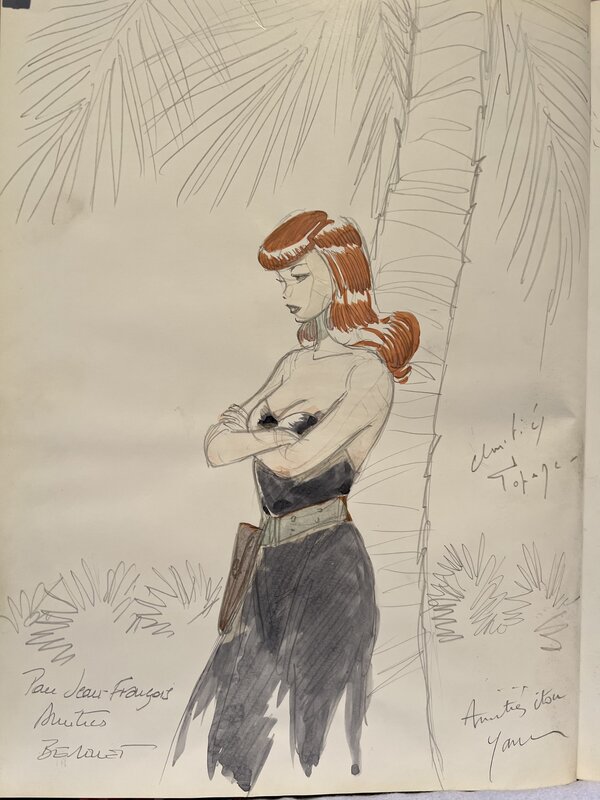 Pin-Up par Philippe Berthet, Topaze, Yann - Dédicace