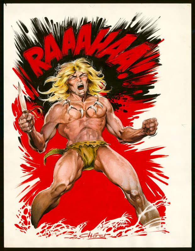 Rahan - RAAAHAA ! by André Chéret - Original Illustration