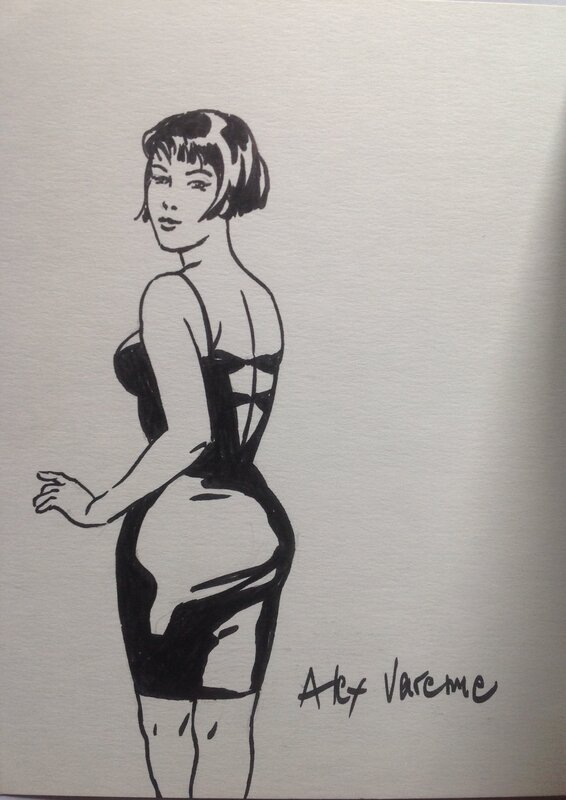 For sale - Varenne Alex Dédicace Superbe Pin up Max Sex tenue sexy dans BD Album Police by night 2 Éo 2001 NEUF - Sketch