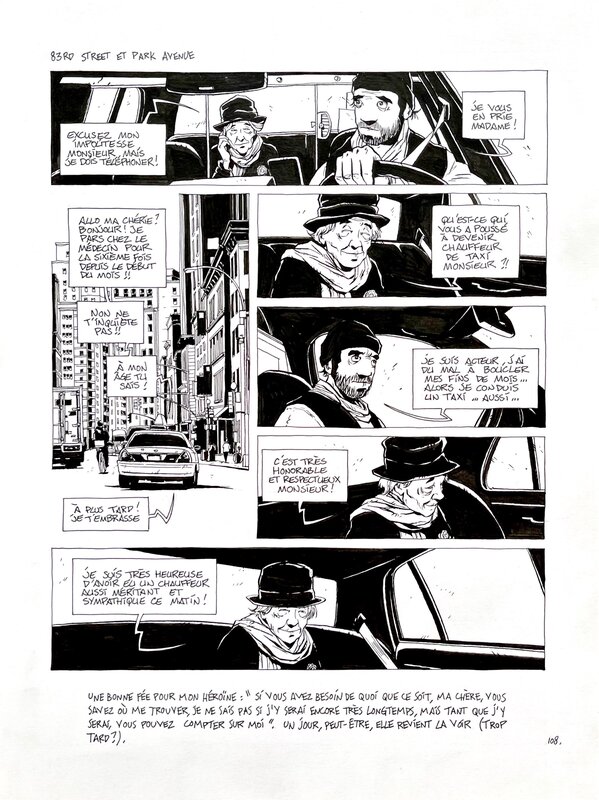 For sale - Christophe Chabouté, Yellow Cab - Planche 108 - Comic Strip