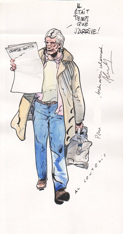 Le Grec Arrive Par Al Coutelis Illustration