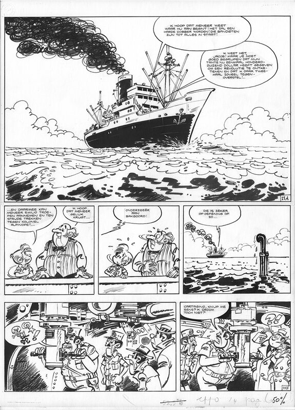 Berck, Lou et les révolutionnaires - Planche originale