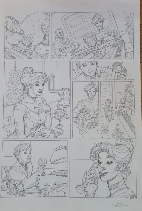 Terry Dodson, Songes T1 Page 20 (Coraline) - Planche originale