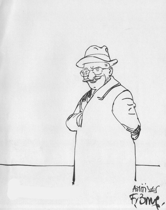 Jérôme Moucherot by François Boucq - Sketch
