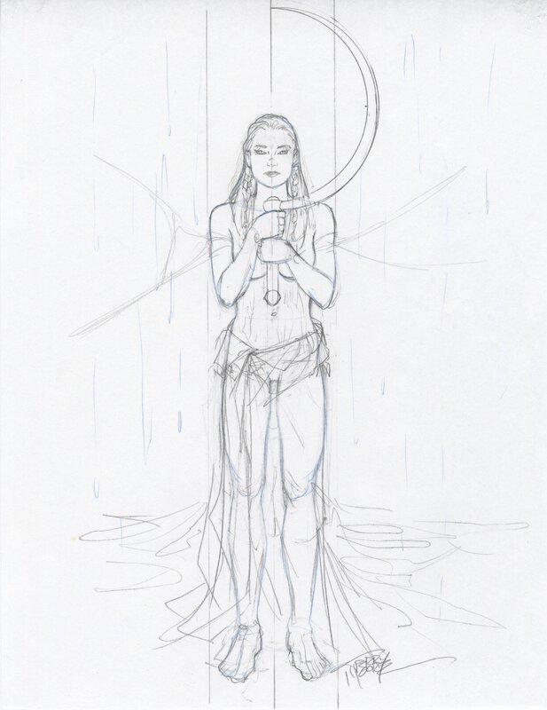 Terry Moore, Rachel Rising #28 Cover prelim - Original Illustration