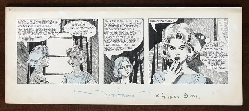 David Wright, Carol Day - 861 - Saturday, June 20, 1959 - Planche originale