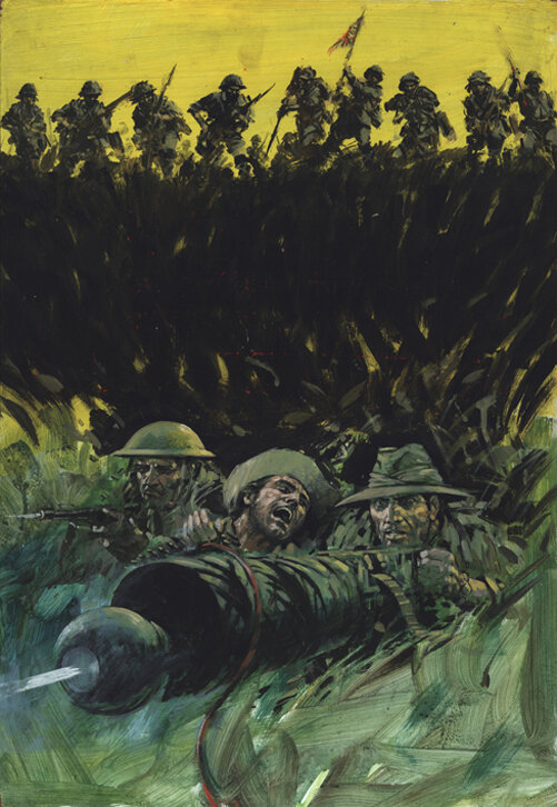 Graham Coton  | 1980 | Battle Picture Library 1391 Penal battalion - Original Cover
