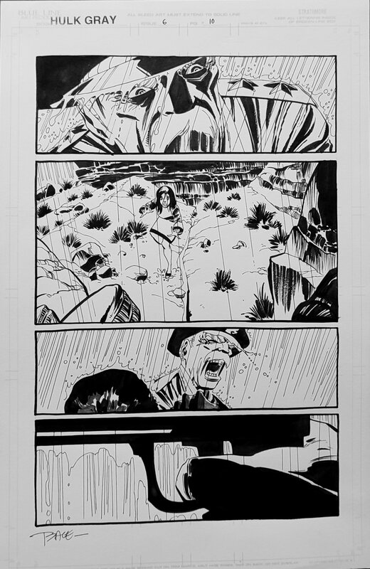 Hulk Gray par Tim Sale, Jeph Loeb - Planche originale