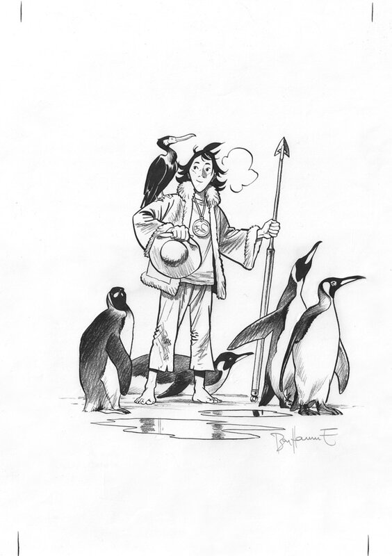 Matthieu Bonhomme, Esteban et ses potes - Illustration originale