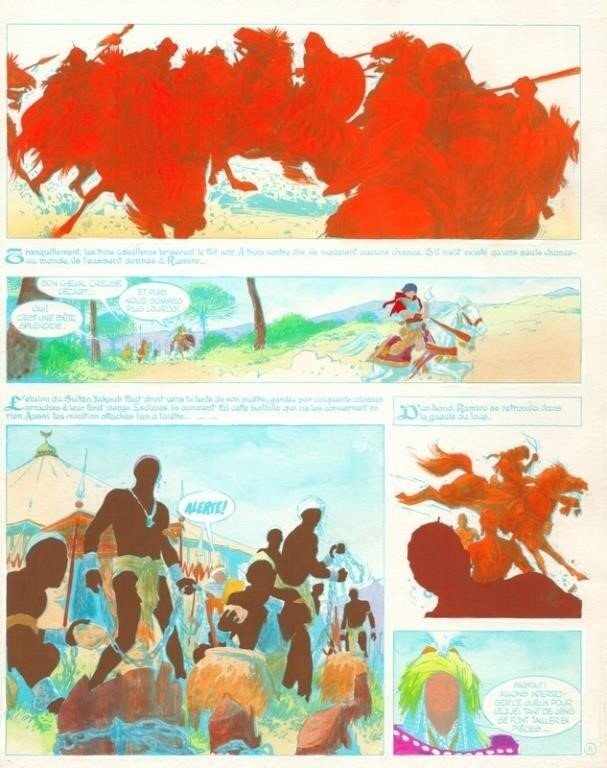 Vance, Mise en couleur BD Ramiro tome 1 planche 11 - Mise en couleur