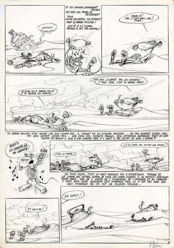 For sale - Ptiluc - Planche 9 de Troisième zone - L'importance majeure des accords mineurs - Comic Strip
