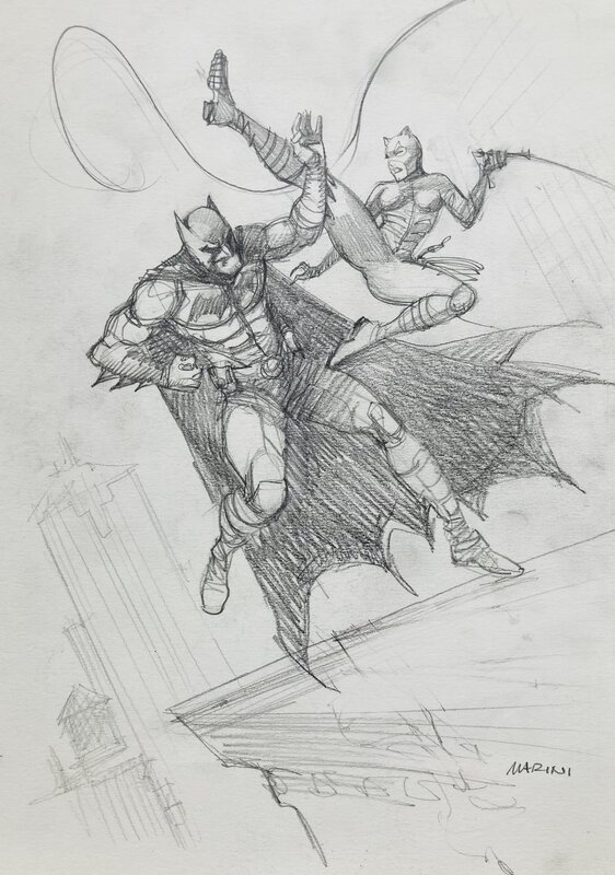 Batman by Enrico Marini - Original art