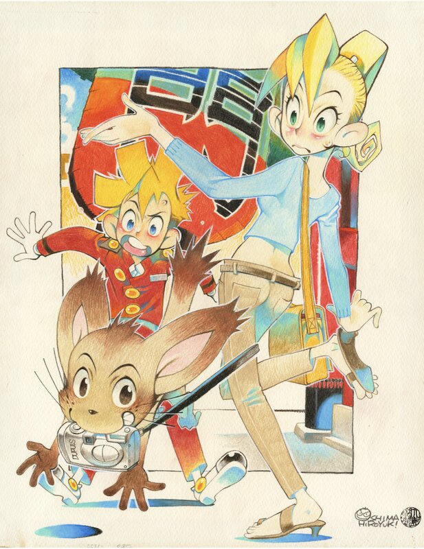 Spirou par Hiroyuki Ooshima - Planche originale