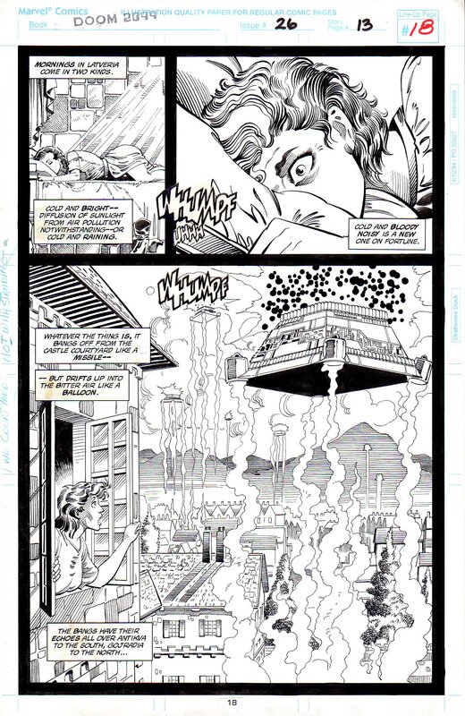 Doom 2099 #26 p.13 par Pat Broderick - Planche originale