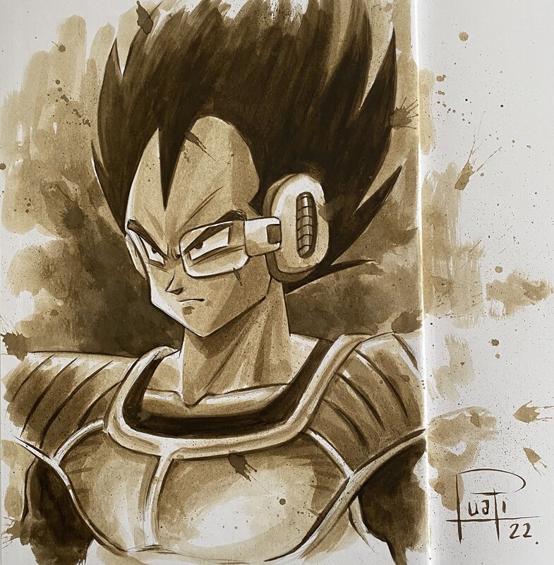 Vegeta par Juapi - Dédicace