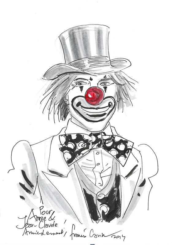 Le clown Elliott par Francis Carin, Francois Rivière - Dédicace