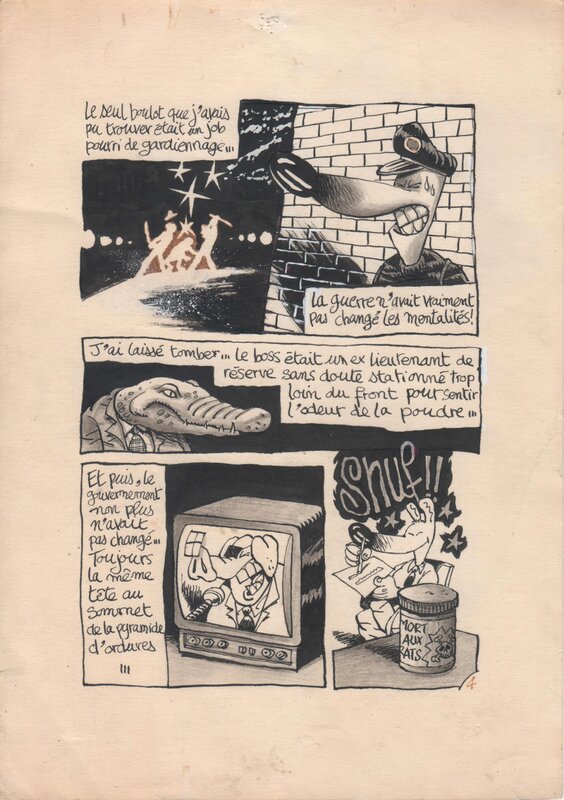 For sale - Manu Larcenet - Page 4 - planche inédite - Comic Strip