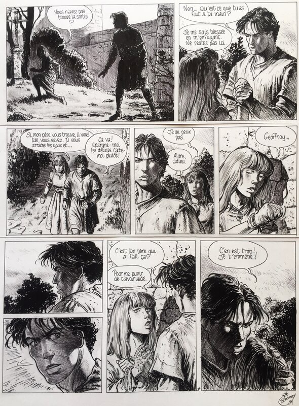Delaby, L'étoile Polaire, Tome 2 : La nuit comme un cheval arabe, planche n°31, 1994. - Comic Strip