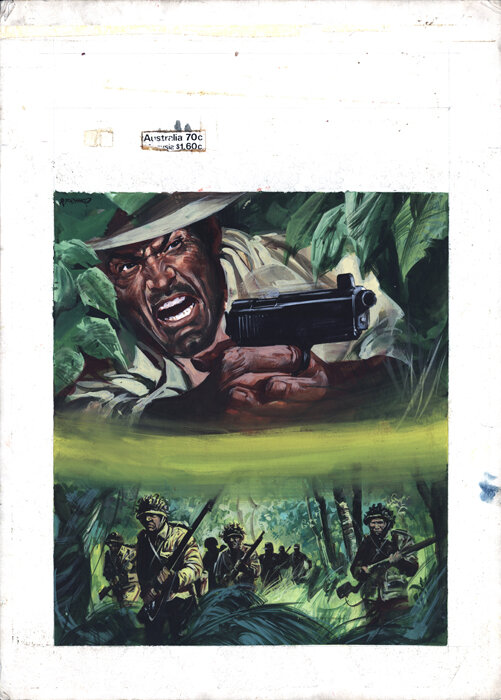 Franco Picchioni |1972 | Battle Picture Library 586 Banzai - Couverture originale