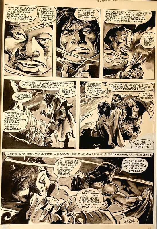 Conan By Colan par Gene Colan, Pablo Marcos - Planche originale