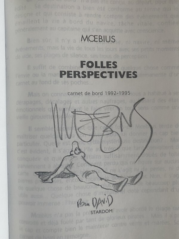 Dedicace de Moebius - Sketch