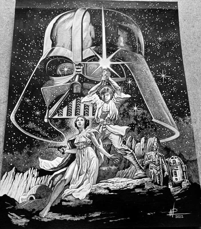 Star Wars by Philippe Loirat - Original Illustration