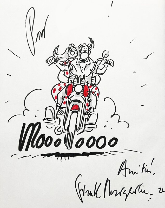 Frank Margerin, Marc Cuadrado, Je Veux une Harley (tome 4) - Sketch