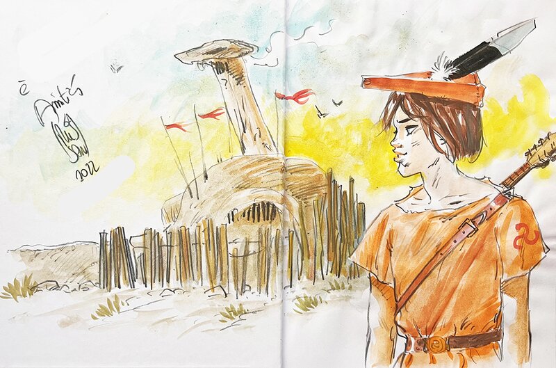Tristan (tome 4) by François Plisson, Hélène Cornen - Sketch